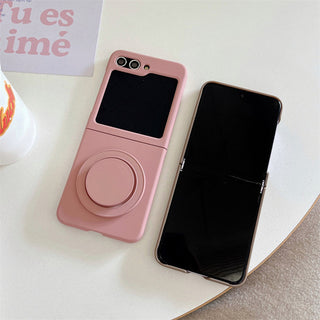 Auramma Collections Avant Basic Matte Neutral Pink White Brown Caramel Plain Magnetic Grip Soft TPU Case Samsung Z Flip 5 4 3