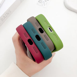 Auramma Collections Avant Basic Matte Plain Color Fuchsia Green Blue Brown Milk Tea White Black Thick Frame Soft TPU Case iPhone 16 15 14 13 12 Pro Max Plus