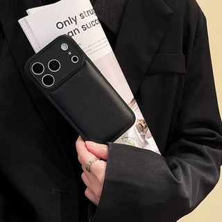 Auramma Collections Avant Basic Minimalist Aesthetic Matte Plain Color Brown Black Cream Cushion Style Soft TPU Case iPhone 17 Pro Max Air