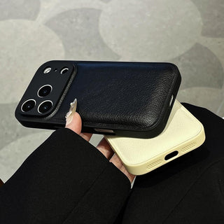 Auramma Collections Avant Basic Minimalist Aesthetic Matte Plain Color Brown Black Cream Cushion Style Soft TPU Case iPhone 17 Pro Max Air