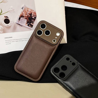 Auramma Collections Avant Basic Minimalist Aesthetic Matte Plain Color Brown Black Cream Cushion Style Soft TPU Case iPhone 17 Pro Max Air