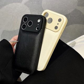 Auramma Collections Avant Basic Minimalist Aesthetic Matte Plain Color Brown Black Cream Cushion Style Soft TPU Case iPhone 17 Pro Max Air