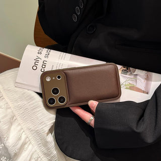 Auramma Collections Avant Basic Minimalist Aesthetic Matte Plain Color Brown Black Cream Cushion Style Soft TPU Case iPhone 17 Pro Max Air