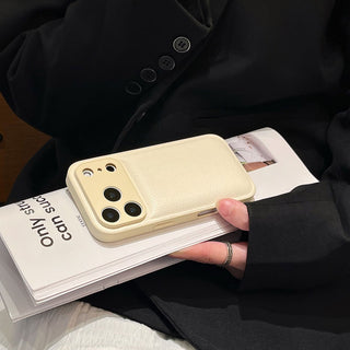 Auramma Collections Avant Basic Minimalist Aesthetic Matte Plain Color Brown Black Cream Cushion Style Soft TPU Case iPhone 17 Pro Max Air