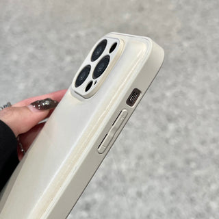 Auramma Avant Basic Minimalist Aesthetic Matte Plain Color Khaki Chocolate Brown Black Silver Beige Cushion Style Soft TPU Case iPhone 16 15 14 13 12 11 Pro Max