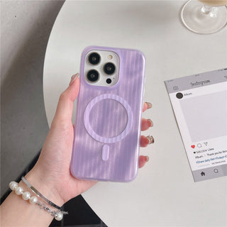 Auramma Collections Avant Basic Minimalist Frosted Plain Black Blue Purple Green Pink Yellow Ribbed MagSafe Soft TPU Case iPhone 15 14 13 12 Pro Max