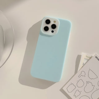 Auramma Collections Avant Basic Soft Aesthetic Dreamy Frosted Plain Blue Pink Mint Yellow Green White Soft TPU Case iPhone 16 15 14 13 12 11 Pro Max Plus