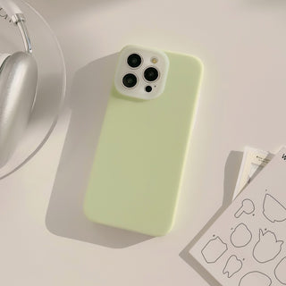 Auramma Collections Avant Basic Soft Aesthetic Dreamy Frosted Plain Blue Pink Mint Yellow Green White Soft TPU Case iPhone 16 15 14 13 12 11 Pro Max Plus