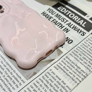 Auramma Collections Avant Basic Soft Light Pink Color Pastel 3D Bubbles Soft TPU Case iPhone 16 15 14 13 12 11 Pro Max Plus