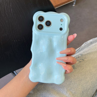 Auramma Collections Avant Basic Candy Colors Pastel Pink Blue Beige Orange White Lavender Purple Green 3D Bubbles Soft TPU Case iPhone 17 16 15 14 13 12 11 Pro Max Plus 16e Air