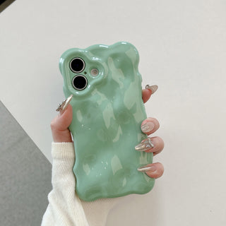 Auramma Collections Avant Basic Candy Colors Pastel Pink Blue Beige Orange White Lavender Purple Green 3D Bubbles Soft TPU Case iPhone 16 15 14 13 12 11 Pro Max Plus