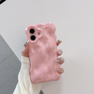 Auramma Collections Avant Basic Candy Colors Pastel Pink Blue Beige Orange White Lavender Purple Green 3D Bubbles Soft TPU Case iPhone 16 15 14 13 12 11 Pro Max Plus