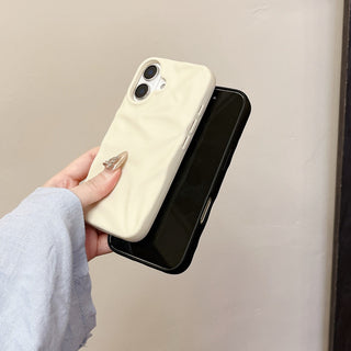 Auramma Collections Cool Aesthetic Matte Plain Black Dusty Baby Pink Purple Green White Wine Brown Khaki Gray 3D Crinkle Style Soft TPU Case iPhone 17 16 15 14 13 12 Pro Max Plus Air