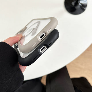 Auramma Collections Funky Kawaii Plain Color Black Pink Blue Gray Cat Ear Shaped Bumper Tail MagSafe Clear Soft TPU Case iPhone 17 16 15 14 13 12 Pro Max Plus Mini 16e Air