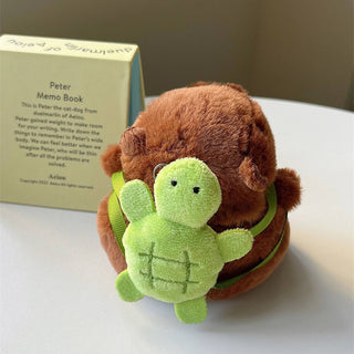 Auramma Collections Funky Kawaii Plush Fluffy Capybara Turtle Soft Case AirPods Pro 3 2 1