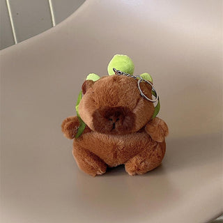 Auramma Collections Funky Kawaii Plush Fluffy Capybara Turtle Soft Case AirPods Pro 3 2 1