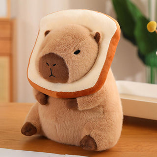 Auramma Collections Kawaii Cute Capybara Dress Up Dinasaur Bunny Unicorn Toast Avocado Bubble Tea Fluffy Soft Plushie Toy Gift Throw Pillow