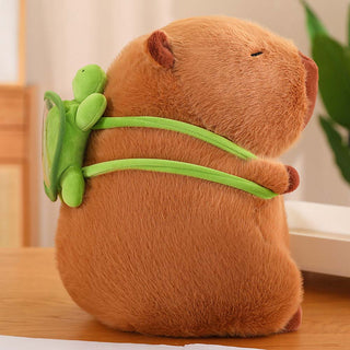 Auramma Collections Kawaii Cute Capybara Turtle Backpack Soft Plushie Toy Throw Pillow Gift