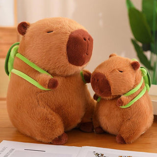 Auramma Collections Kawaii Cute Capybara Turtle Backpack Soft Plushie Toy Throw Pillow Gift