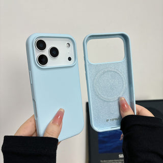 Auramma Collections Minimalist Aesthetic Matte Finish Plain Color Black Gray Camel Mint Lilac Purple Baby Blue Light Pink Butter Yellow White MagSafe Soft TPU Case iPhone 17 Air Pro Max