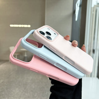 Auramma Collections Minimalist Aesthetic Matte Finish Plain Color Black Gray Camel Mint Lilac Purple Baby Blue Light Pink Butter Yellow White MagSafe Soft TPU Case iPhone 17 Air Pro Max