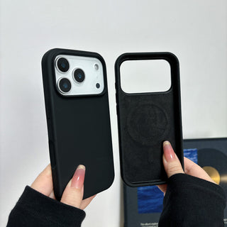Auramma Collections Minimalist Aesthetic Matte Finish Plain Color Black Gray Camel Mint Lilac Purple Baby Blue Light Pink Butter Yellow White MagSafe Soft TPU Case iPhone 17 Air Pro Max
