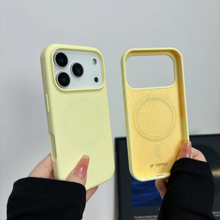Auramma Collections Minimalist Aesthetic Matte Finish Plain Color Black Gray Camel Mint Lilac Purple Baby Blue Light Pink Butter Yellow White MagSafe Soft TPU Case iPhone 17 Air Pro Max