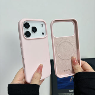 Auramma Collections Minimalist Aesthetic Matte Finish Plain Color Black Gray Camel Mint Lilac Purple Baby Blue Light Pink Butter Yellow White MagSafe Soft TPU Case iPhone 17 Air Pro Max