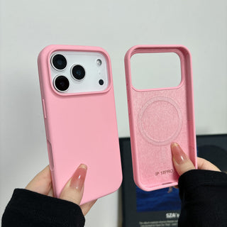 Auramma Collections Minimalist Aesthetic Matte Finish Plain Color Black Gray Camel Mint Lilac Purple Baby Blue Light Pink Butter Yellow White MagSafe Soft TPU Case iPhone 17 Air Pro Max
