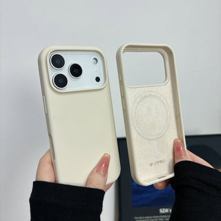 Auramma Collections Minimalist Aesthetic Matte Finish Plain Color Black Gray Camel Mint Lilac Purple Baby Blue Light Pink Butter Yellow White MagSafe Soft TPU Case iPhone 17 Air Pro Max