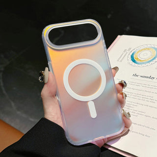 Auramma Collections Minimalist Soft Aesthetic Iridescent Radiant Colors Frosted MagSafe Soft TPU Case iPhone 17 Pro Max Air