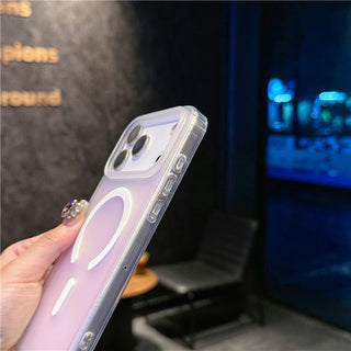 Auramma Collections Minimalist Soft Aesthetic Iridescent Radiant Colors Frosted MagSafe Soft TPU Case iPhone 17 Pro Max Air