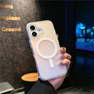 Auramma Collections Minimalist Soft Aesthetic Iridescent Radiant Colors Frosted MagSafe Soft TPU Case iPhone 17 Pro Max Air