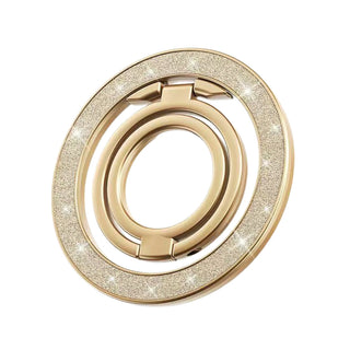 Auramma Magnetic Glitter MagSafe 360 Degree Turn Ring Holder Stand Silver Black Rose Gold