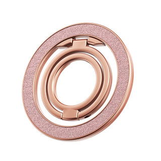 Auramma Magnetic Glitter MagSafe 360 Degree Turn Ring Holder Stand Silver Black Rose Gold