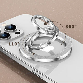 Auramma Magnetic Glitter MagSafe 360 Degree Turn Ring Holder Stand Silver Black Rose Gold