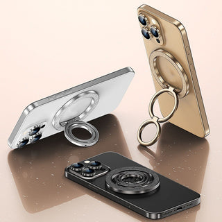 Auramma Magnetic Glitter MagSafe 360 Degree Turn Ring Holder Stand Silver Black Rose Gold
