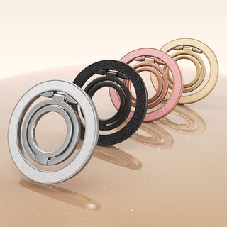 Auramma Magnetic Glitter MagSafe 360 Degree Turn Ring Holder Stand Silver Black Rose Gold