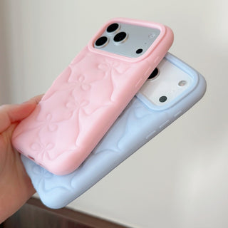 Auramma Collections Matte 3D Ribbon Pattern Blue Pink Yellow Black Soft TPU Case iPhone 17 16 15 14 13 Pro Max Plus