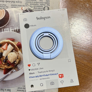 Auramma Magnetic Summer Color MagSafe 360 Degree Turn Ring Holder Stand Fuchsia Green Silver Blue Lavender Yellow
