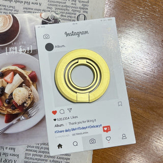 Auramma Magnetic Summer Color MagSafe 360 Degree Turn Ring Holder Stand Fuchsia Green Silver Blue Lavender Yellow