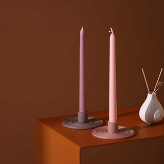 Auramma Collections Avant Basic Simple Modern Pastel Grey White Blue Pink Nude Ring Candle Holder