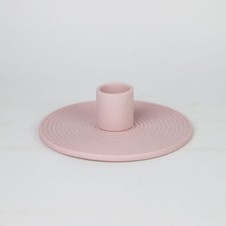 Auramma Collections Avant Basic Simple Modern Pastel Grey White Blue Pink Nude Ring Candle Holder