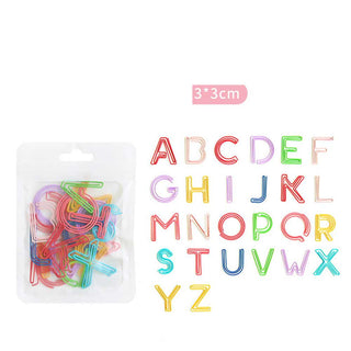 Auramma Collections Colorful Alphabet Letter Paper Clips
