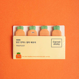 Auramma Collections Cute Peeping Carrot Sticky Index Label