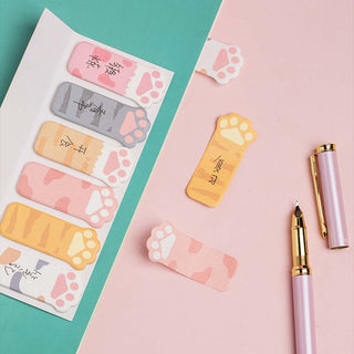 Auramma Collections Cute Colorful Cat Paw Sticky Index Labels