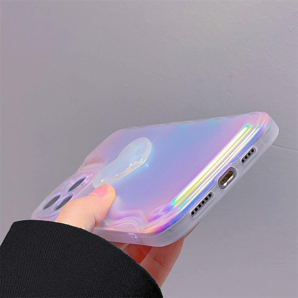 Holographic Hearts iPhone Case