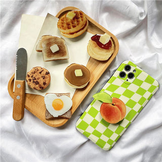 Auramma Collections Funny Breakfast Food Pancake Cookie Toast Shaped Pull Out Phone Grip
