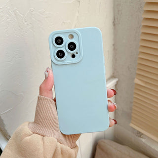 Auramma Collections Matte Plain Color Angel Eyes Camera Bumper Pink Purple Red White Black Green Caramel Blue Red TPU Case iPhone 14 13 12 11 Pro Max Plus