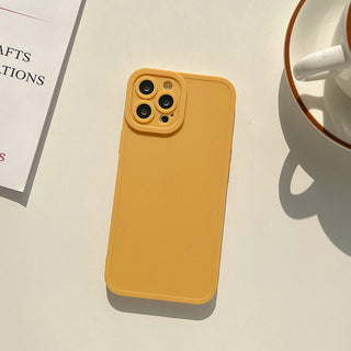 Auramma Collections Matte Plain Pastel Angel Eyes Camera Protection Beige Pink Purple Latte Grey Green olive Brown iPhone TPU Case